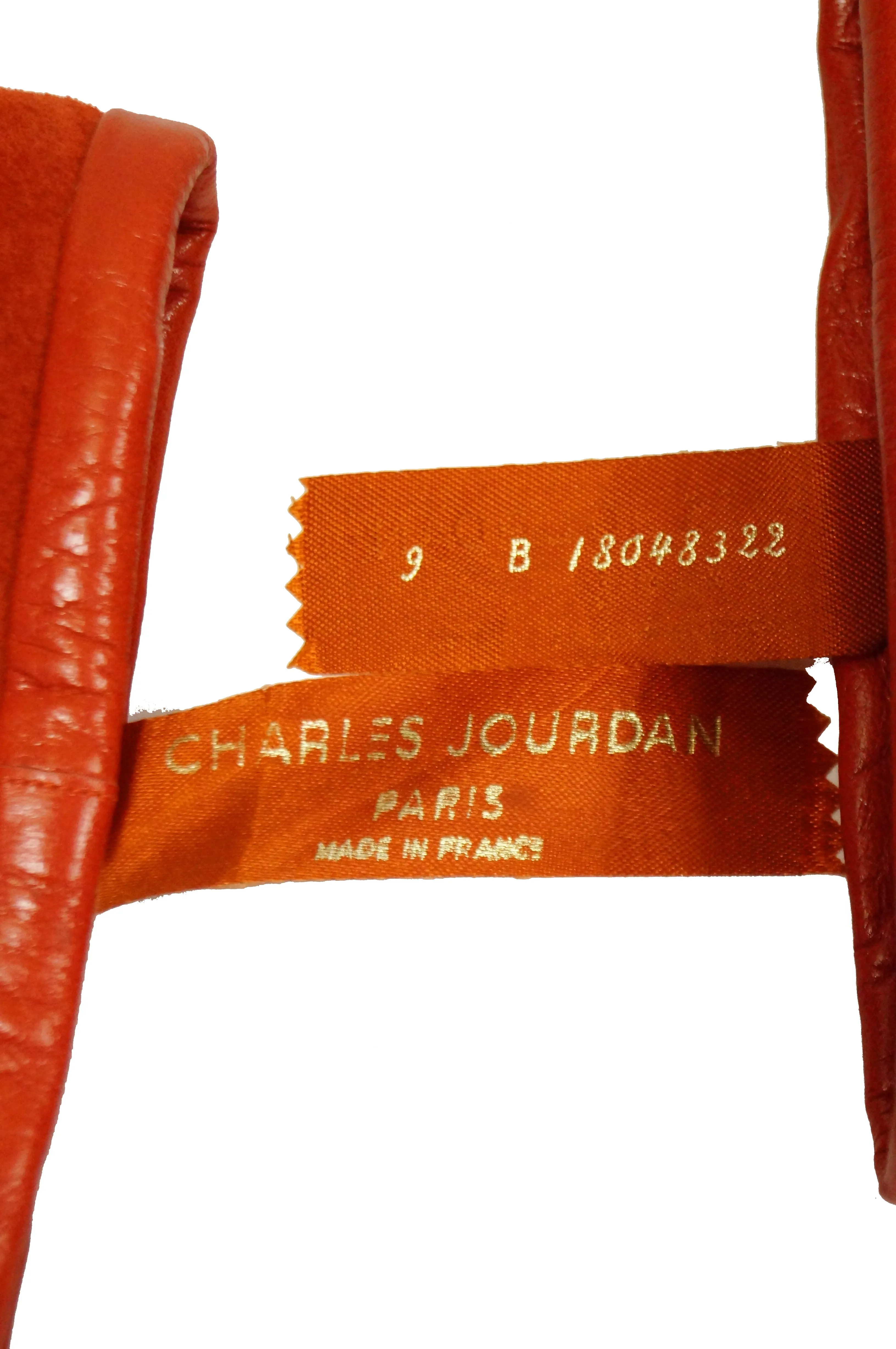 1970s Charles Jourdan Red Suede Wedge Sunrise Stitch Boots