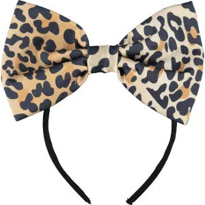 A DEE - Leopard Print Bow Hairband - Leopard