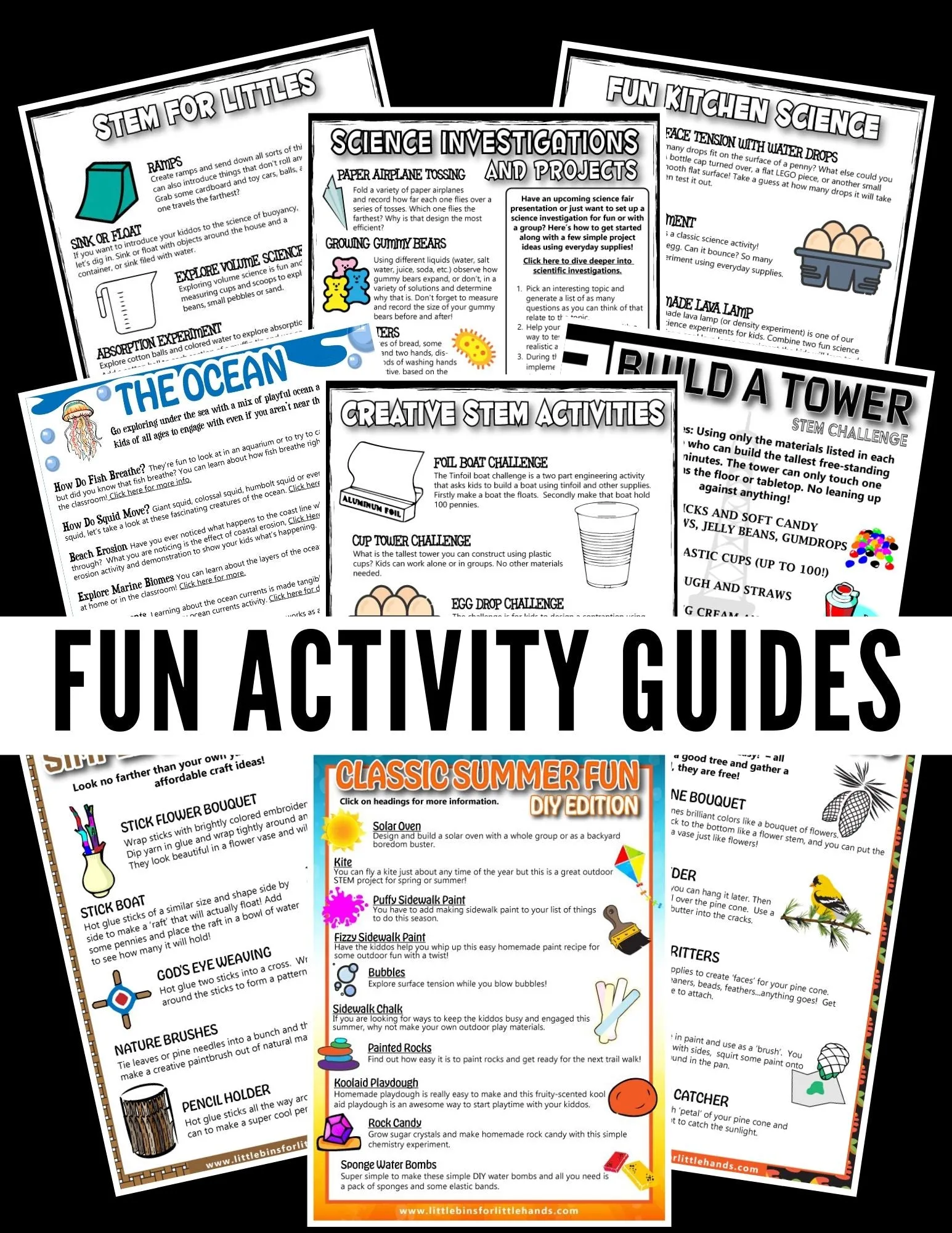 Activities for Kids Printable Guides