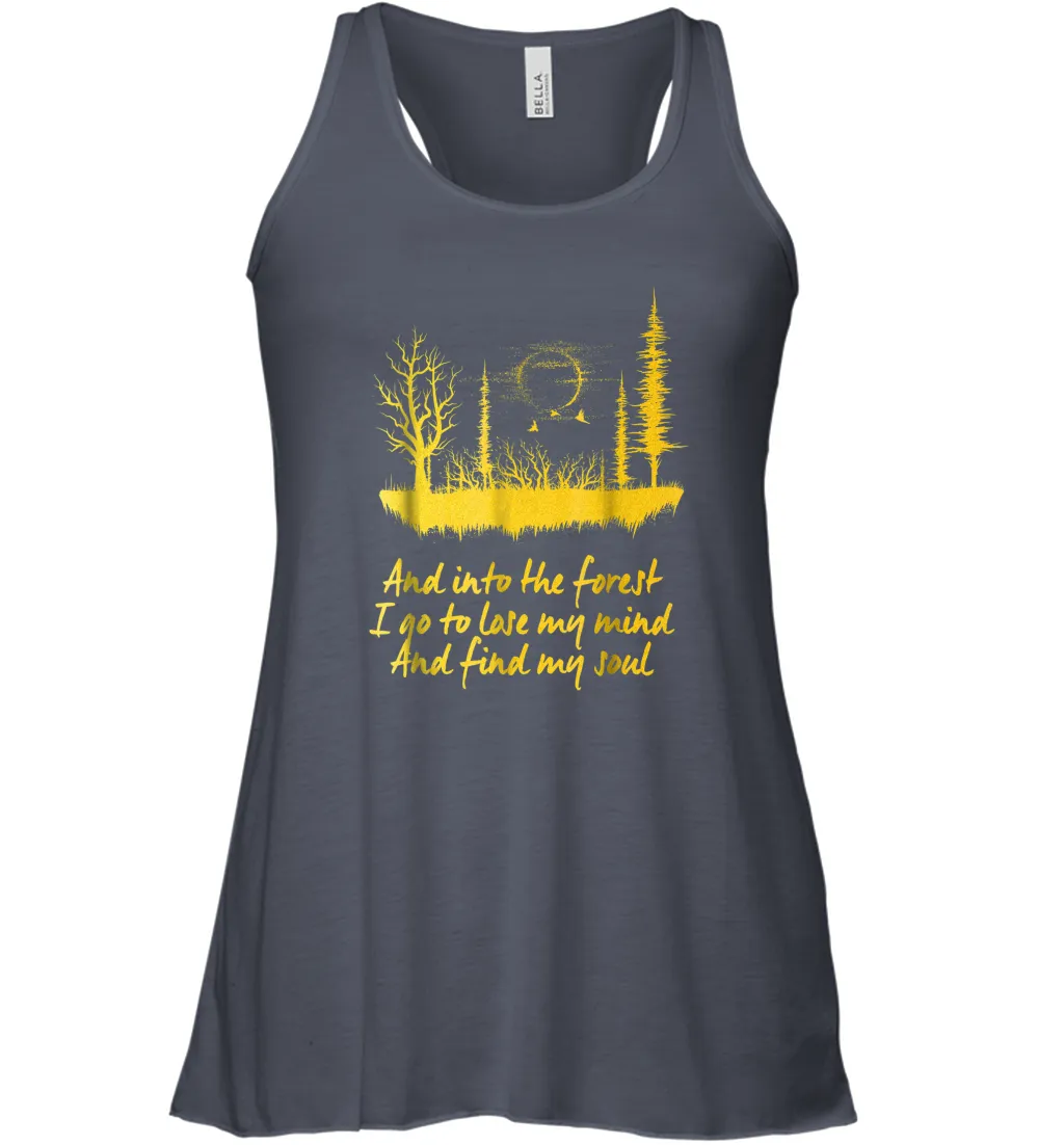 And Into The Forest I Go Adventure Lover Women Racerback Tank