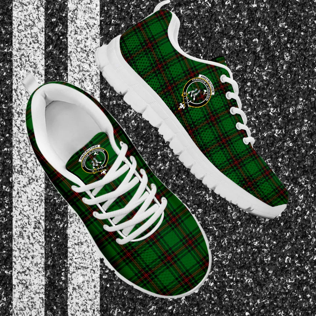 Anstruther Tartan Sneakers with Family Crest