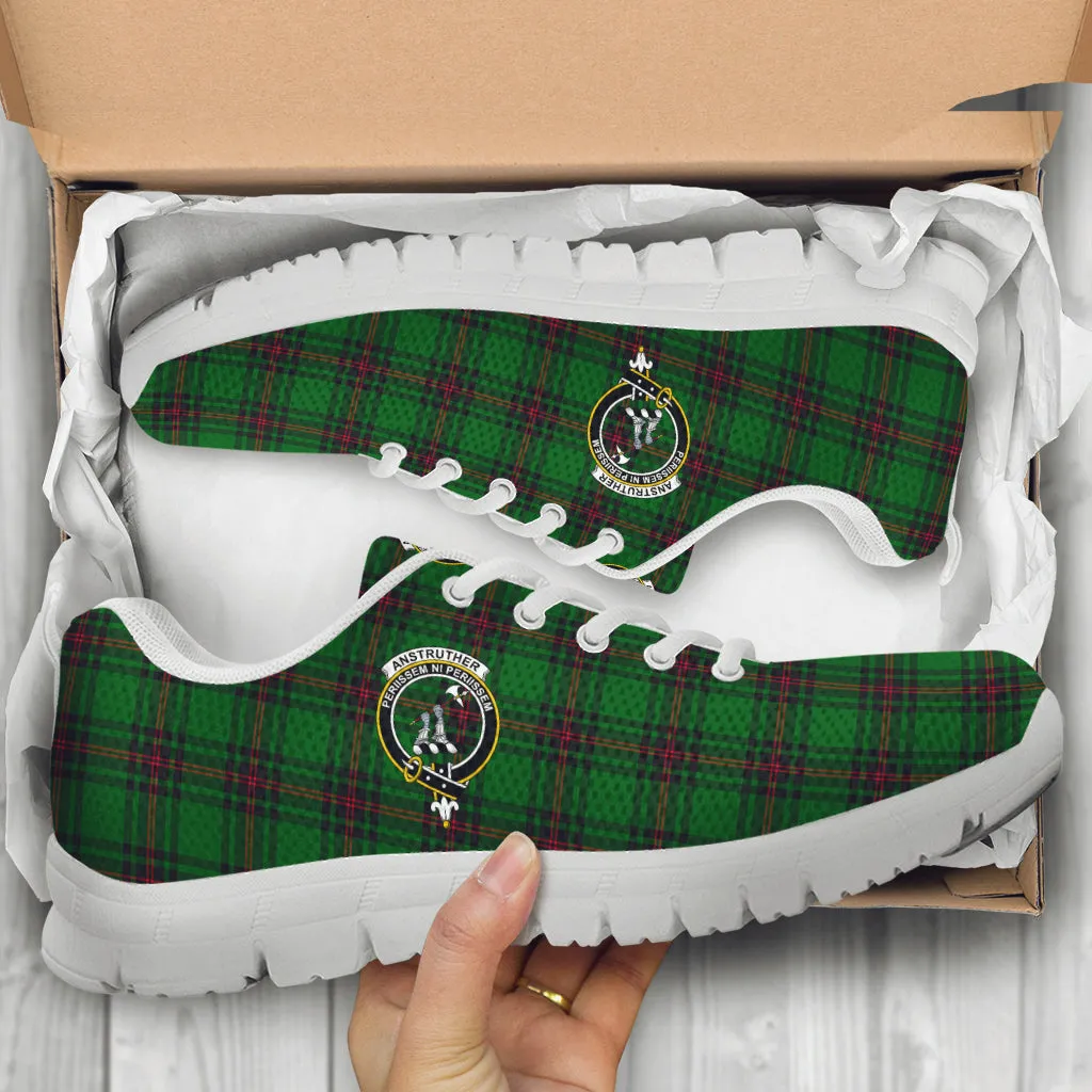 Anstruther Tartan Sneakers with Family Crest