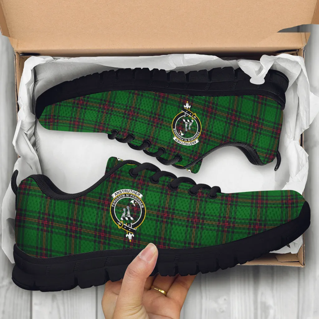 Anstruther Tartan Sneakers with Family Crest