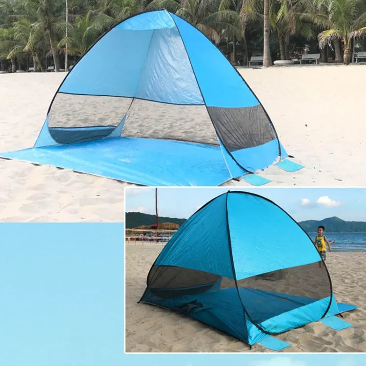 Automatic Instant Pop Up Tent Potable Beach Tent,Size:, Color: Orange Stripe