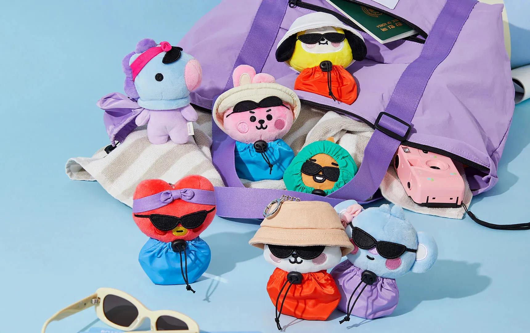 BT21 MANG BABY TRAVEL PLUSH KEYRING