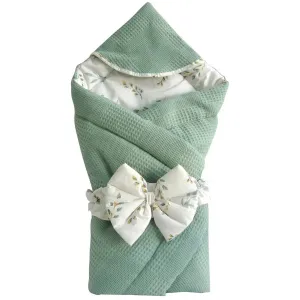 Elmalella Orchid Newborn Cocoon/ Hat (Seafoam)