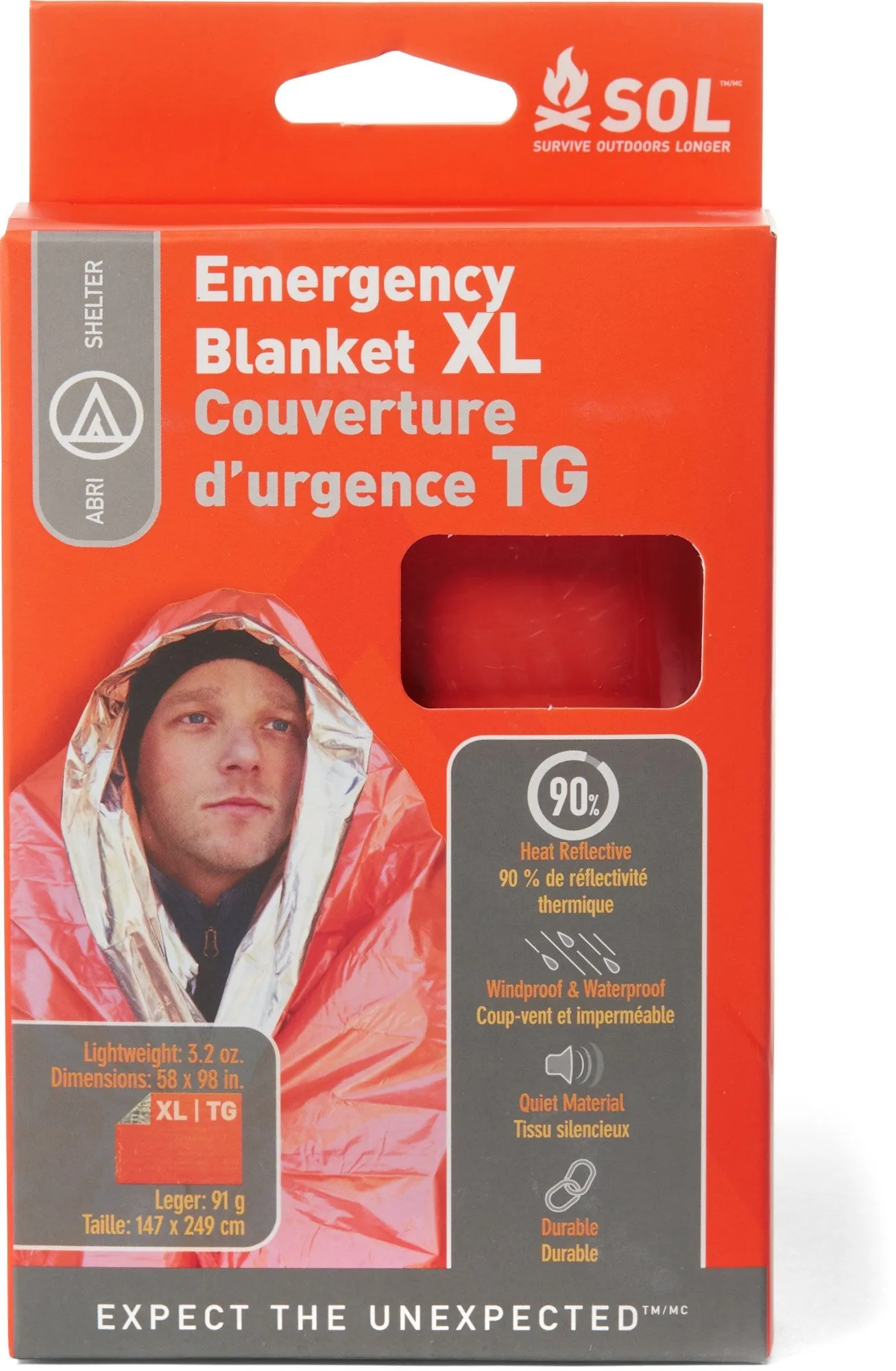 Emergency blanket XL SOL