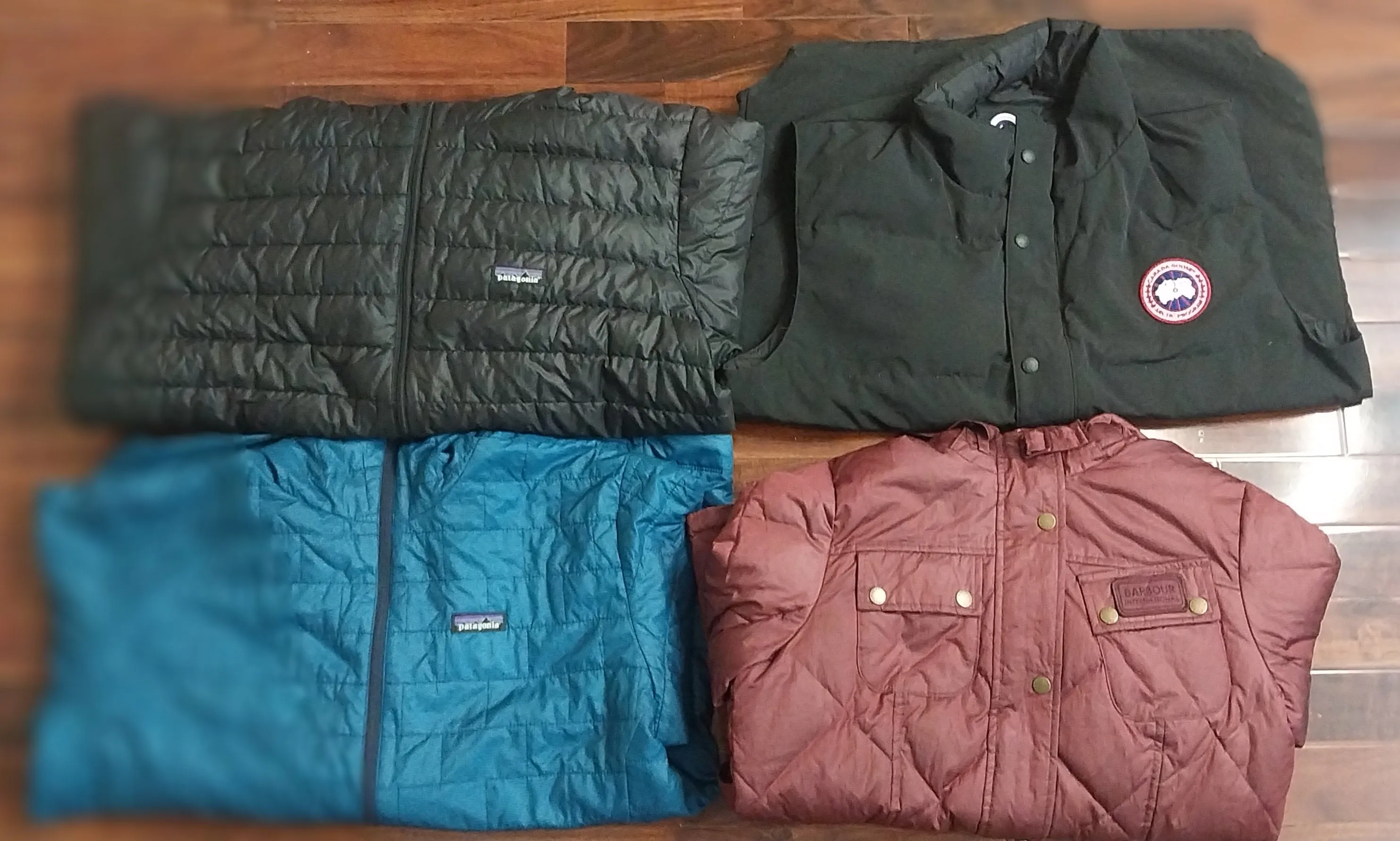 G0108 Vintage Mix Branded Puffer Jackets 7 Pieces