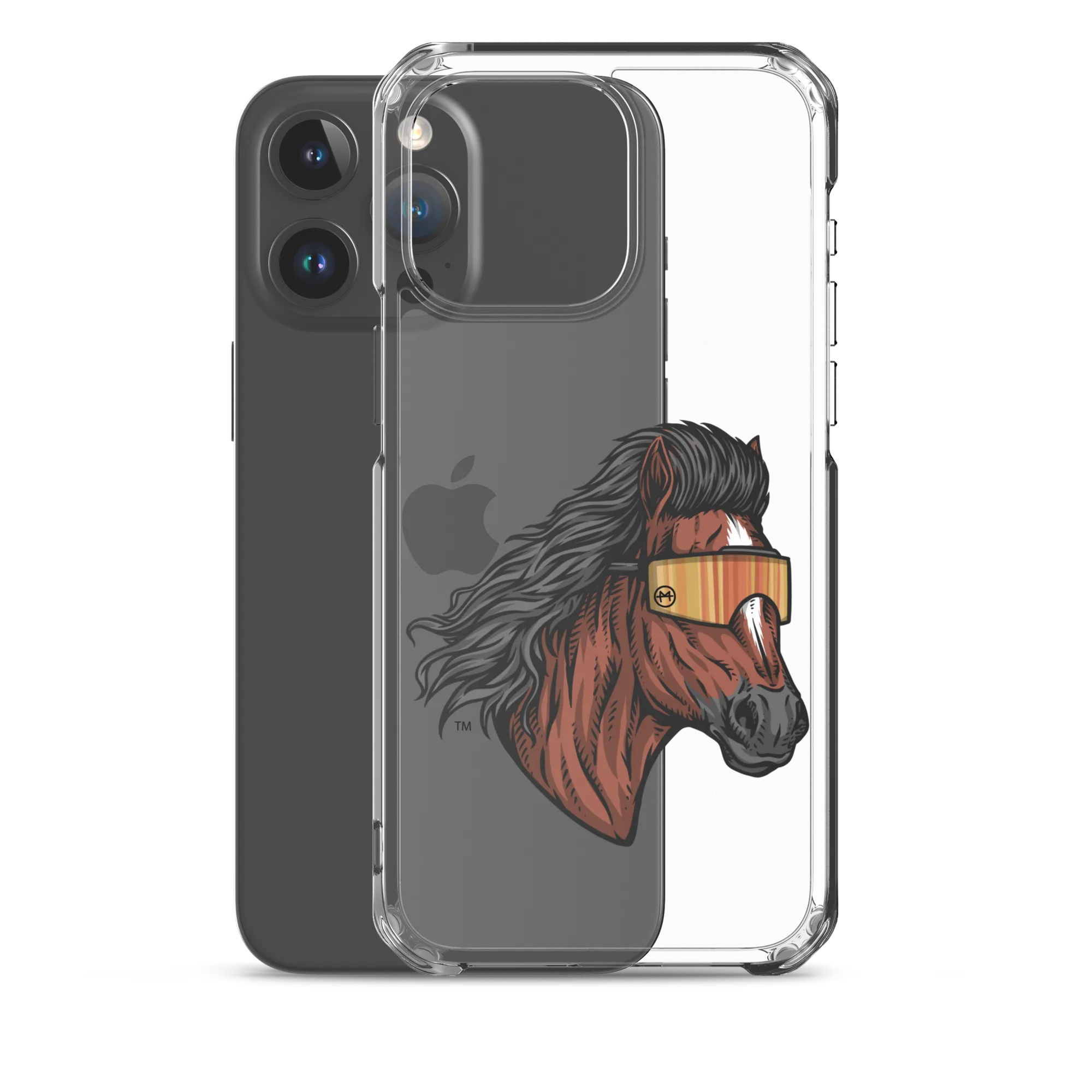 Horse Mullet iPhone Case - Clear