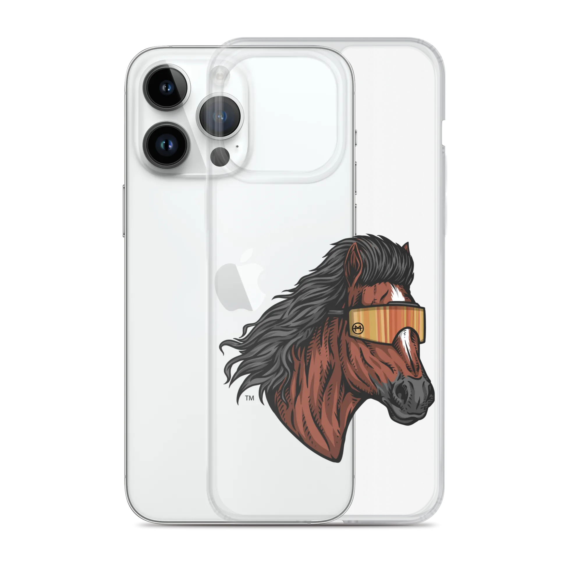 Horse Mullet iPhone Case - Clear