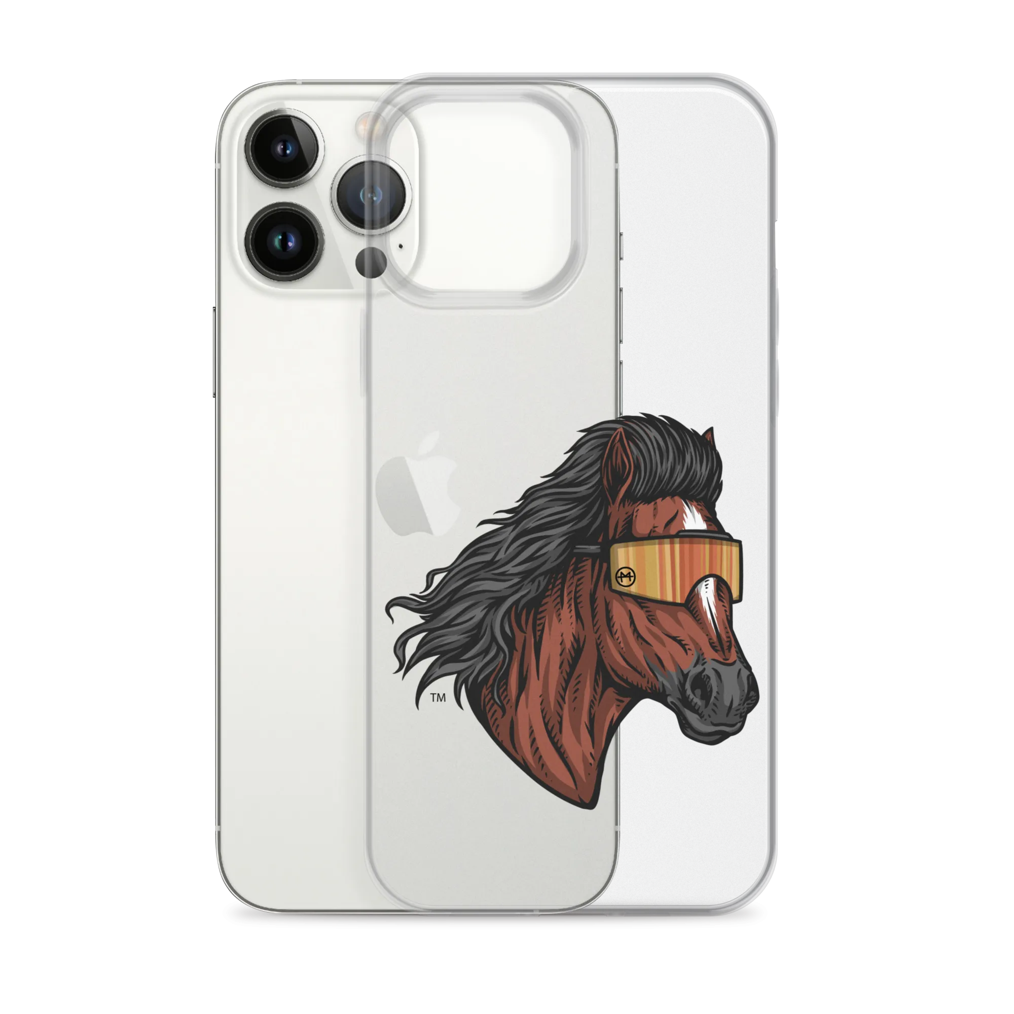 Horse Mullet iPhone Case - Clear