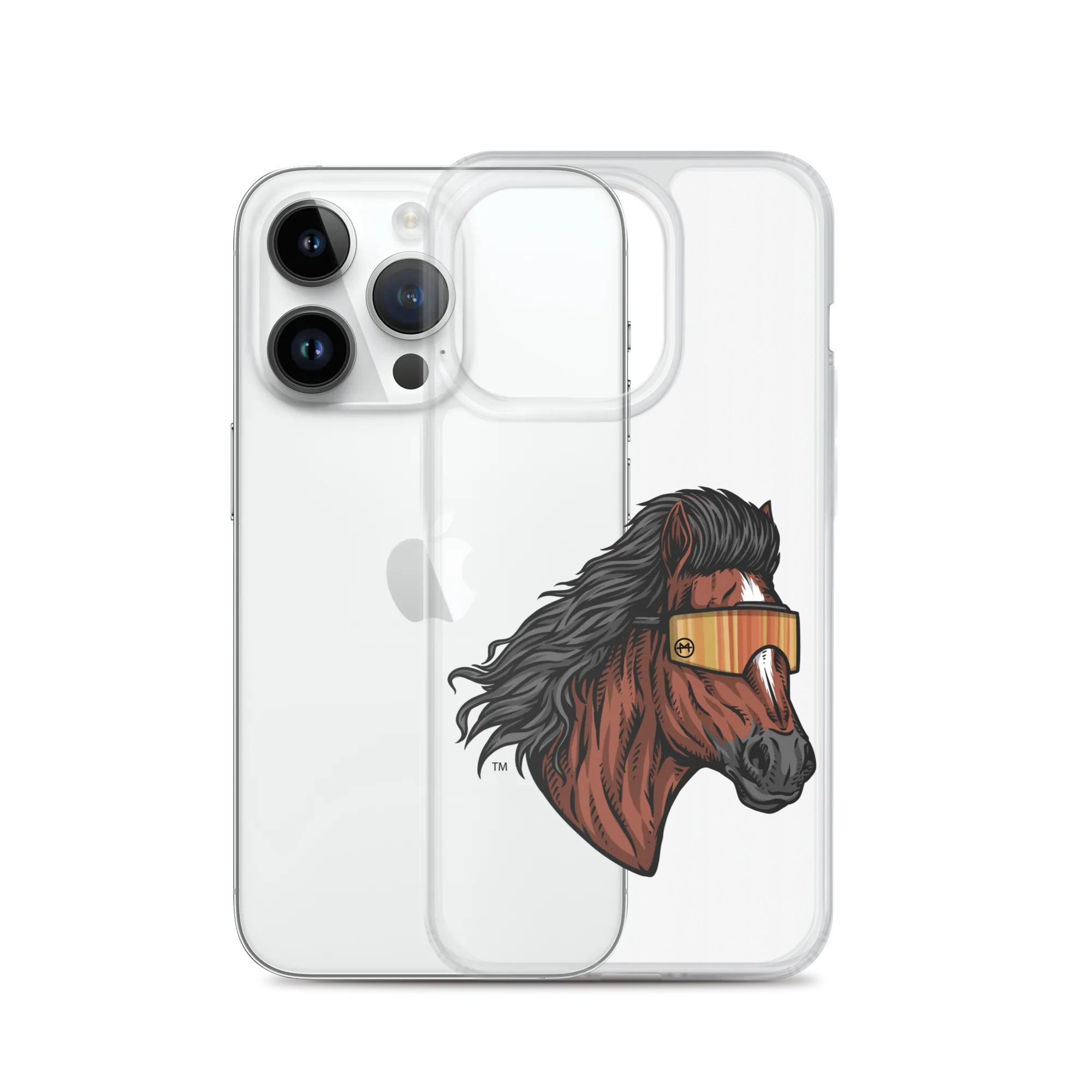 Horse Mullet iPhone Case - Clear