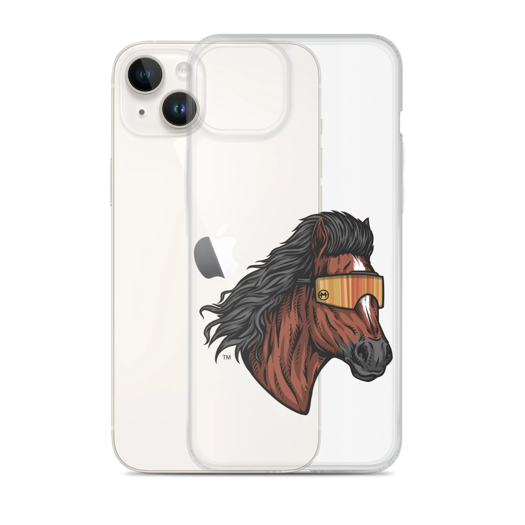 Horse Mullet iPhone Case - Clear