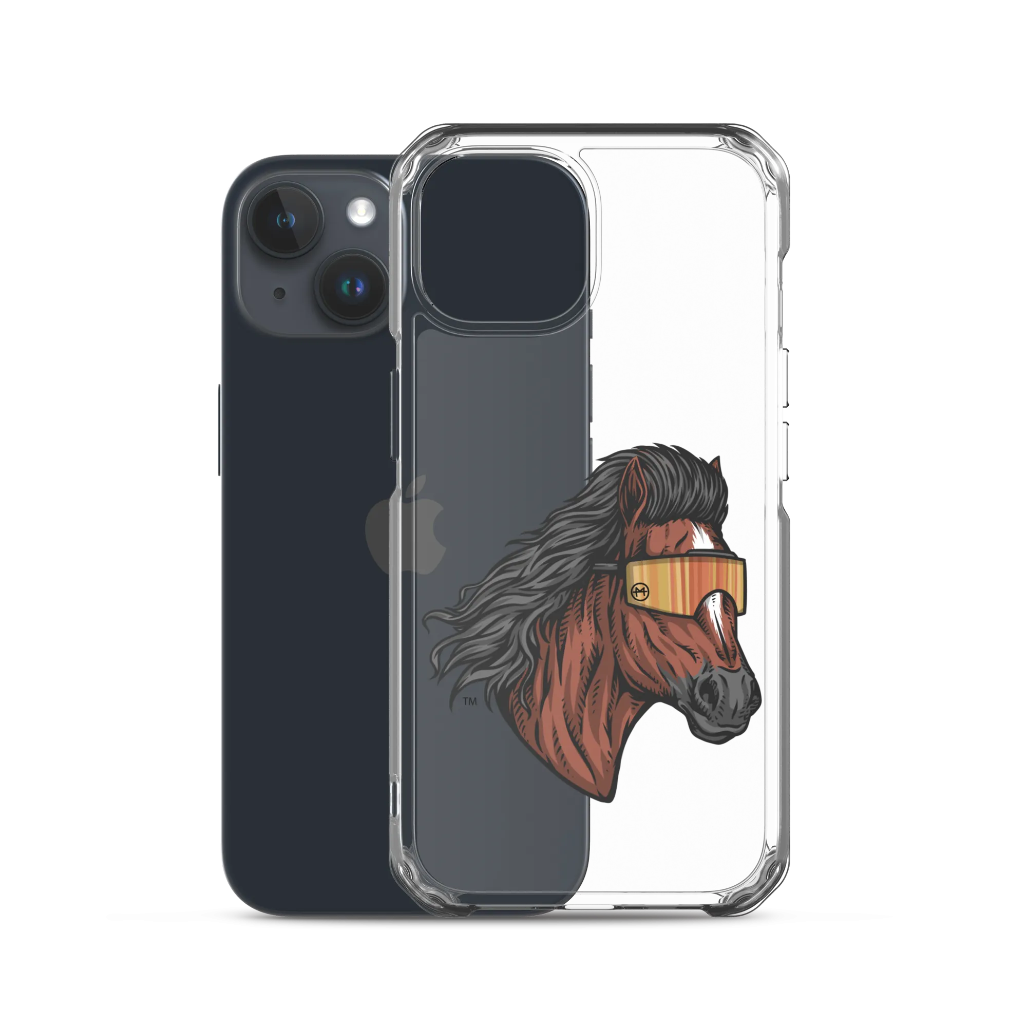 Horse Mullet iPhone Case - Clear