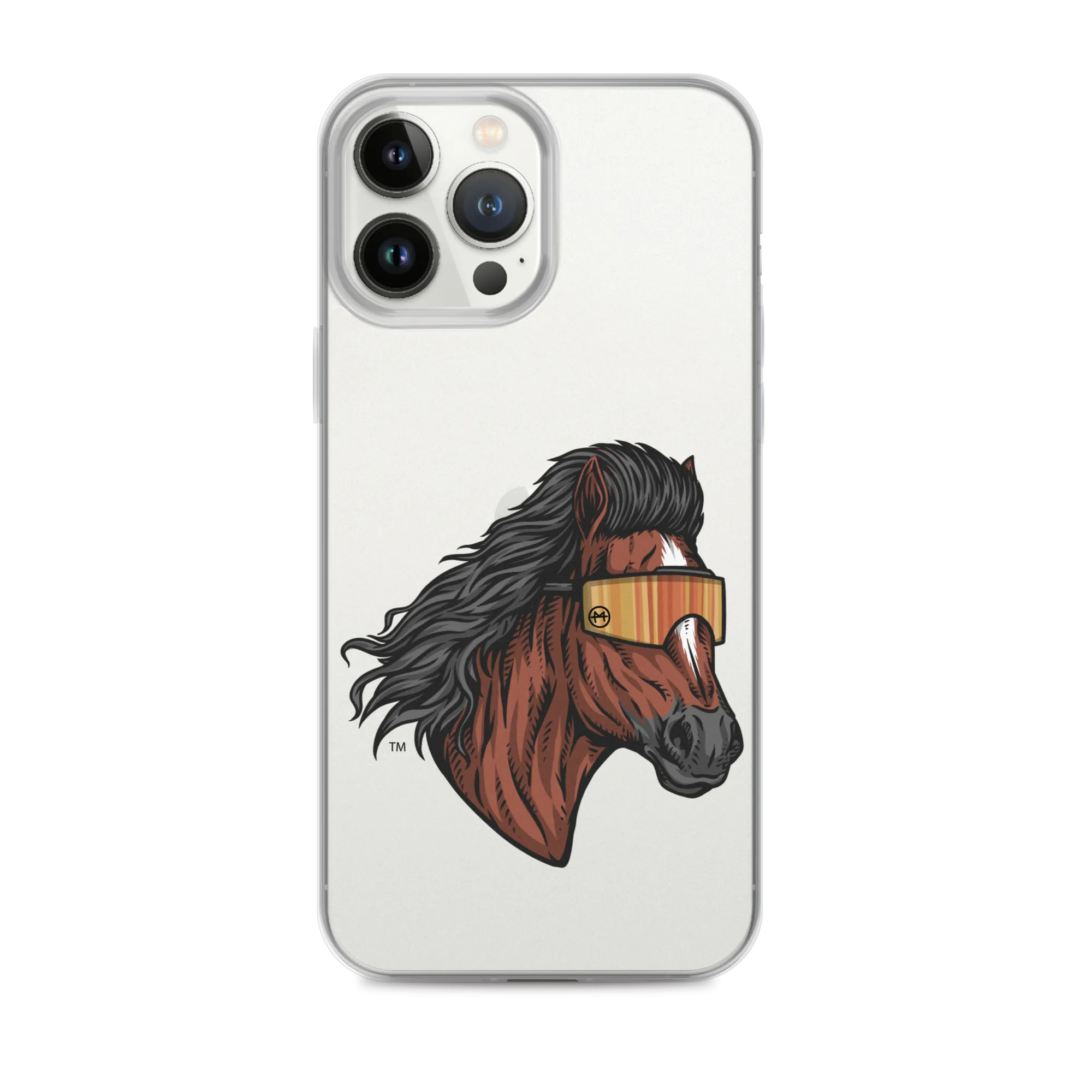 Horse Mullet iPhone Case - Clear