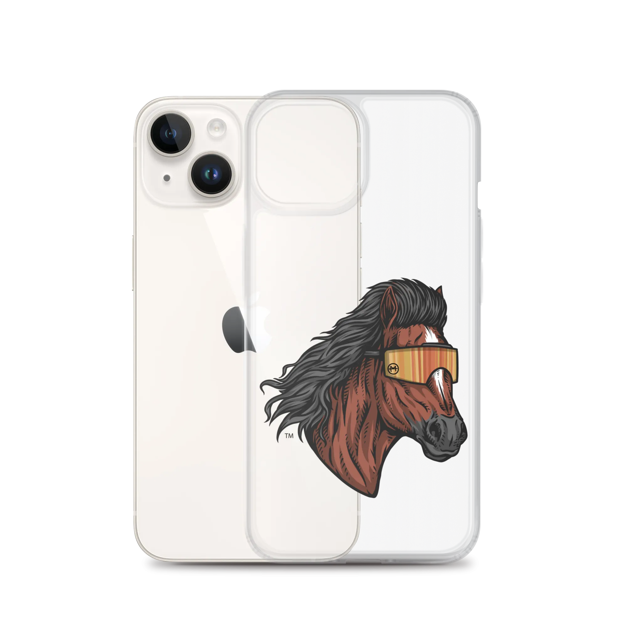 Horse Mullet iPhone Case - Clear