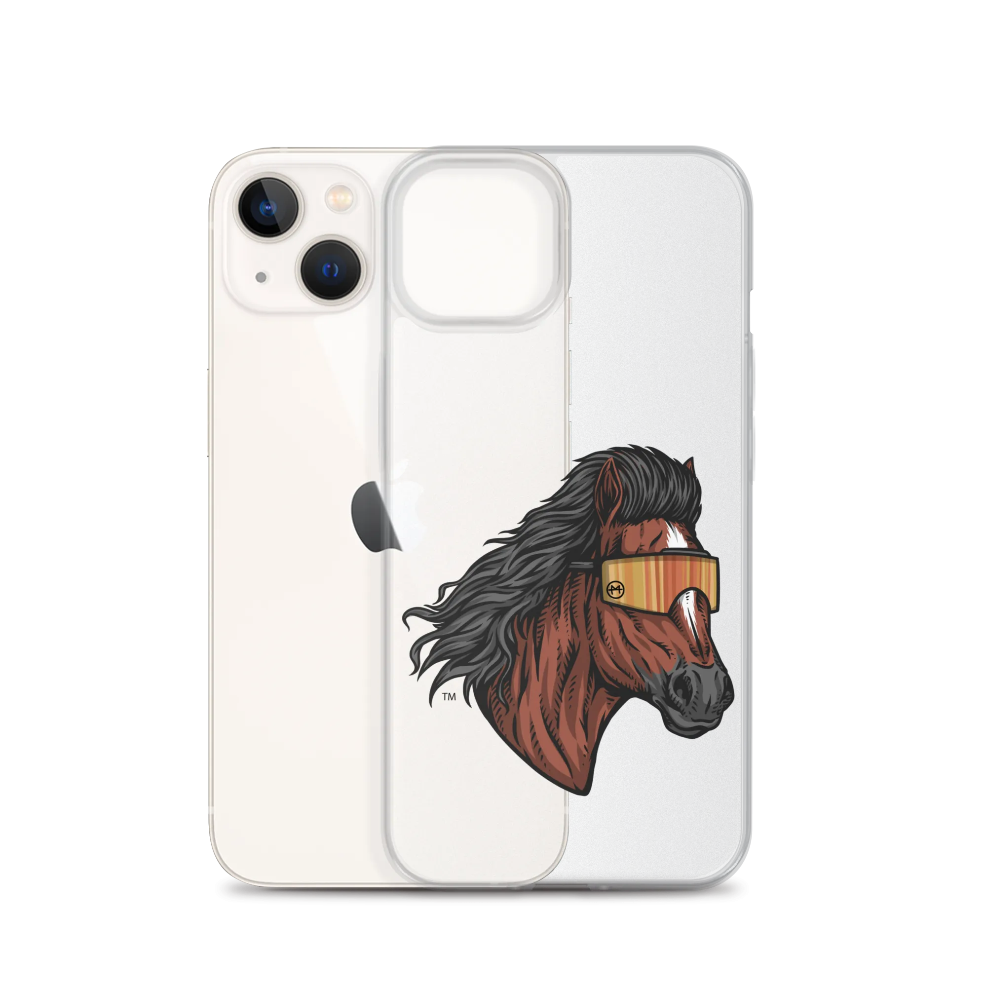 Horse Mullet iPhone Case - Clear