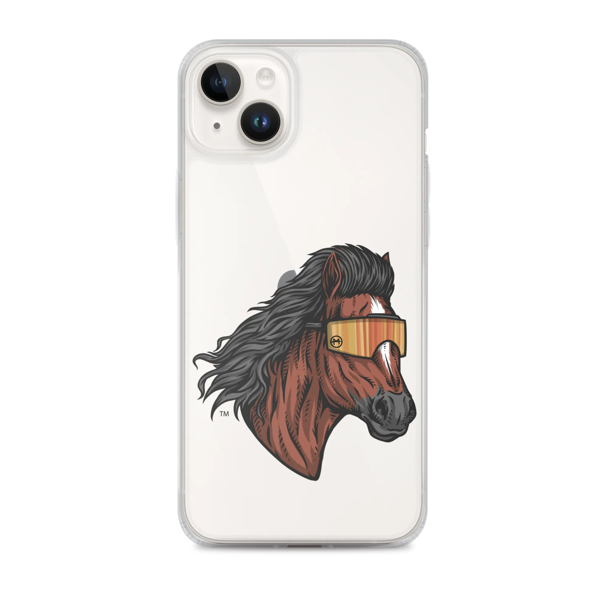 Horse Mullet iPhone Case - Clear