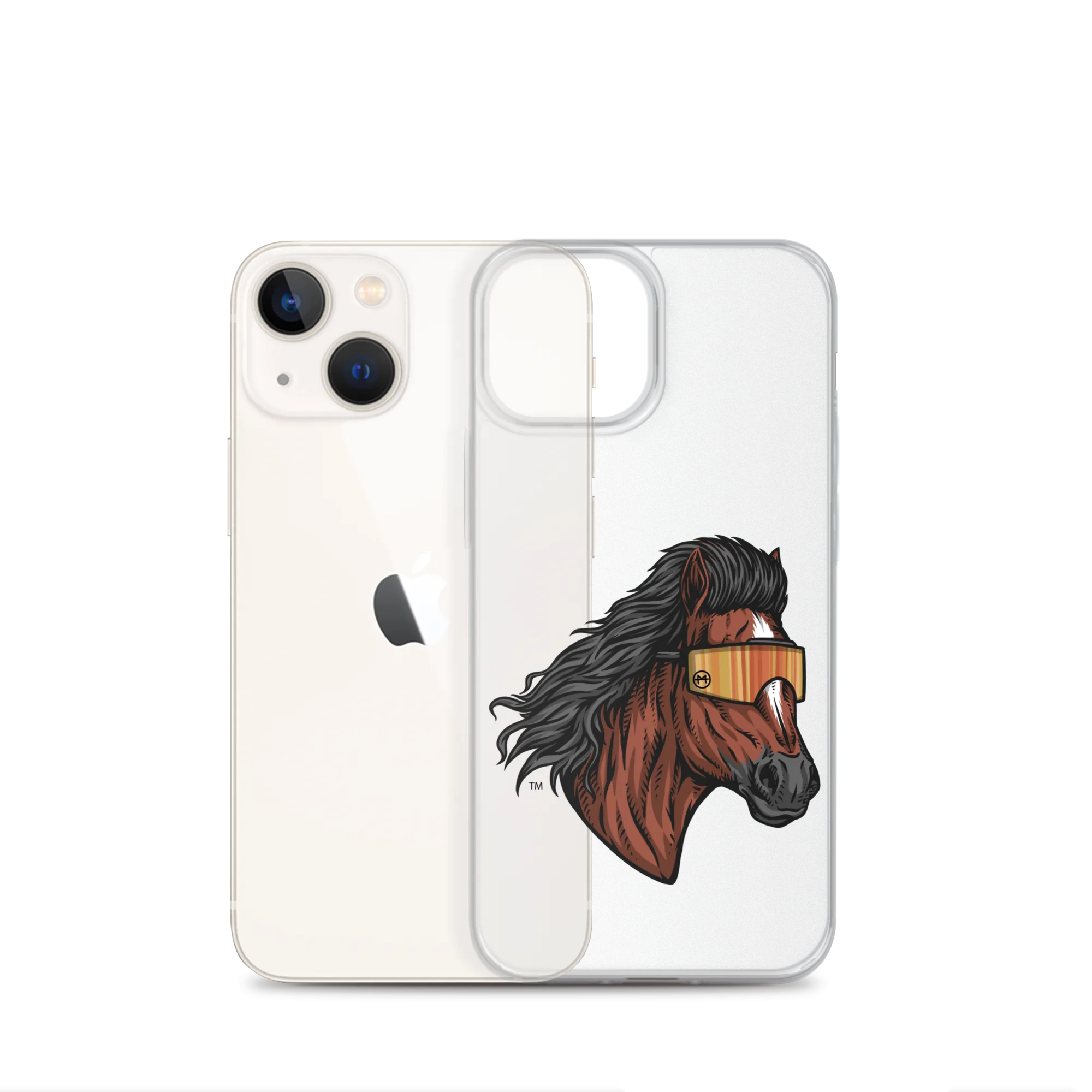 Horse Mullet iPhone Case - Clear