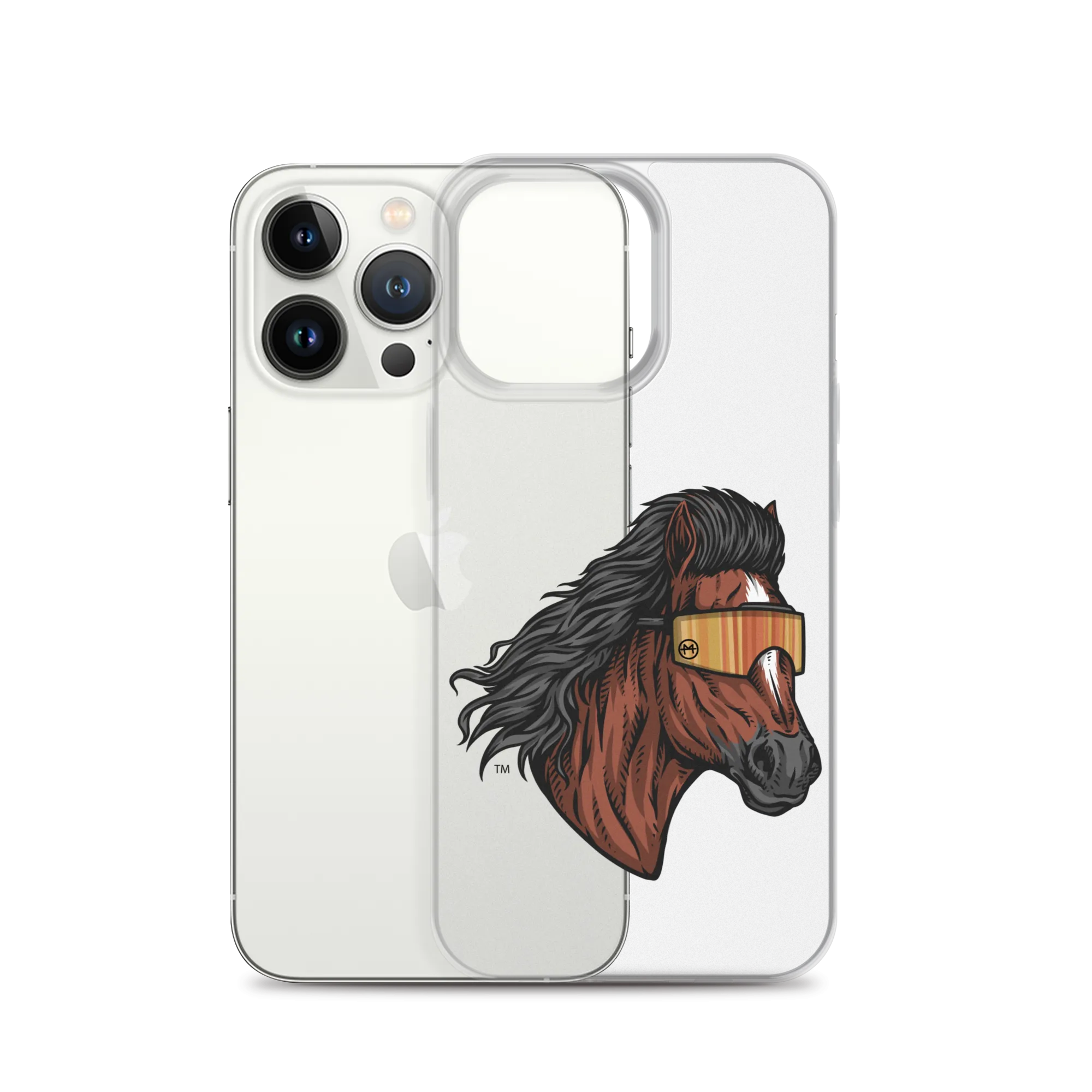 Horse Mullet iPhone Case - Clear