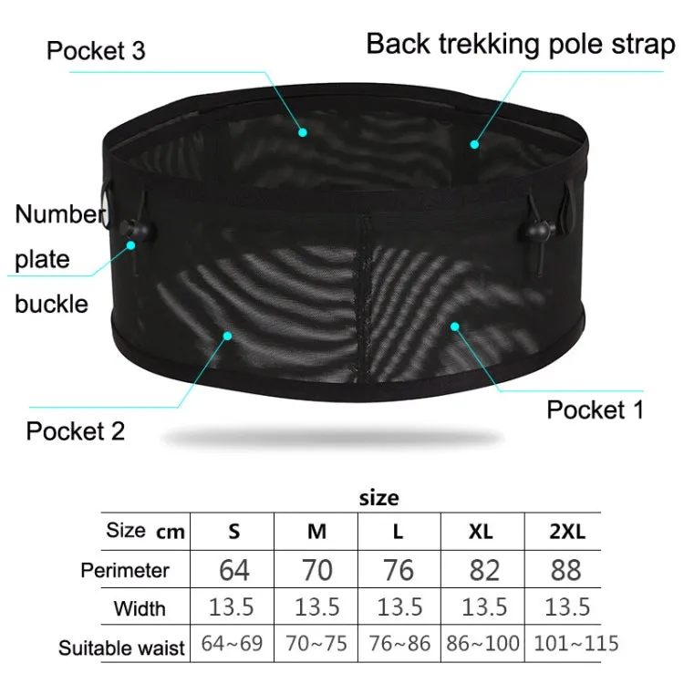 Large Capacity Elastic Mesh Close-fitting Mobile Phone Bag Cycling Mountaineering Kettle Bag, Size: XL(Starry)