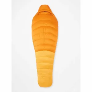 Marmot Men's Lithium 0 Left Zipper Sleeping Bag - Orange Pepper/Golden Sun