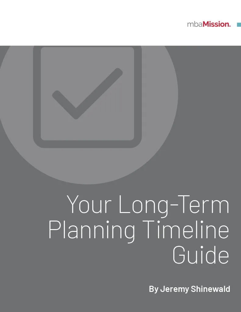 mbaMission Long-Term Planning Guide