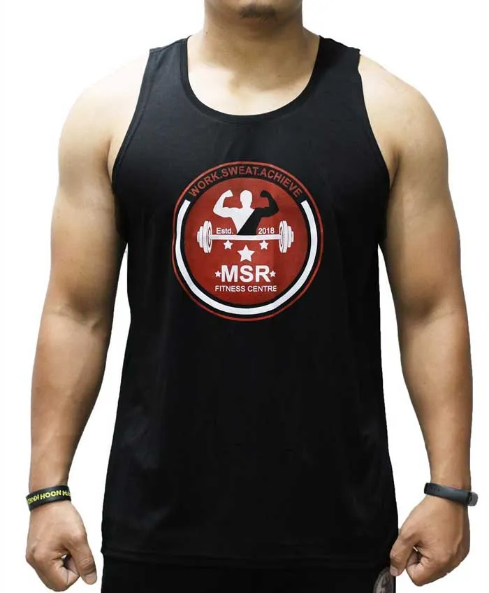 MSR Tank Top Gym Wear (Black)