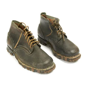 Original German WWII Gebirgsjäger Mountain Trooper Boots - Maker Marked