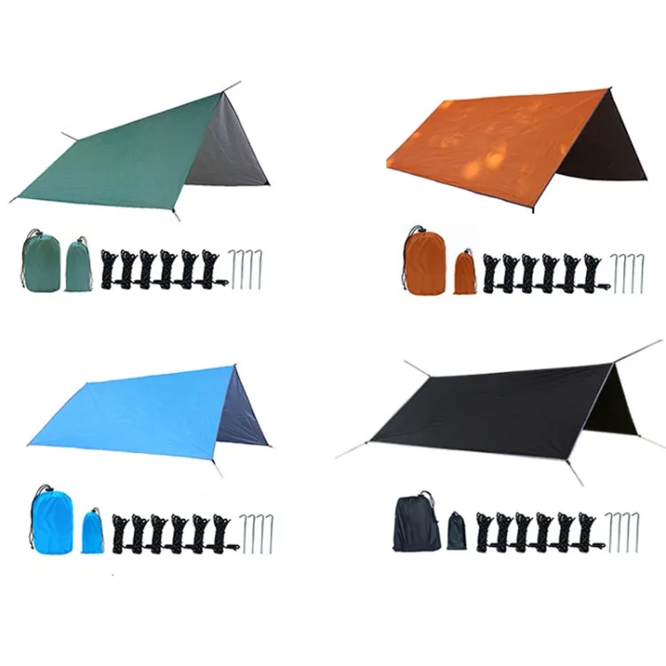 Outdoor Camping Supplies Multifunctional Camping Sunshade Waterproof And Moisture-Proof Mat Ultra-Light Sky,Size: 300 x 300cm (Army Green)