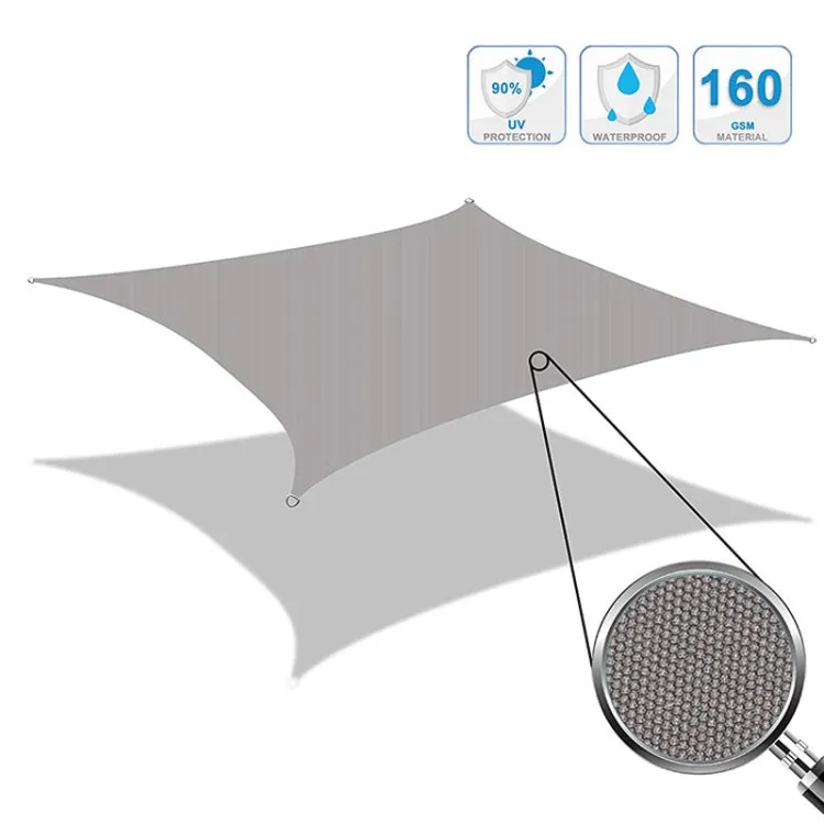 Outdoor Garden Sunshade Sail Waterproof Anti-UV Canopy, Size: 4m x 7m(Beige)