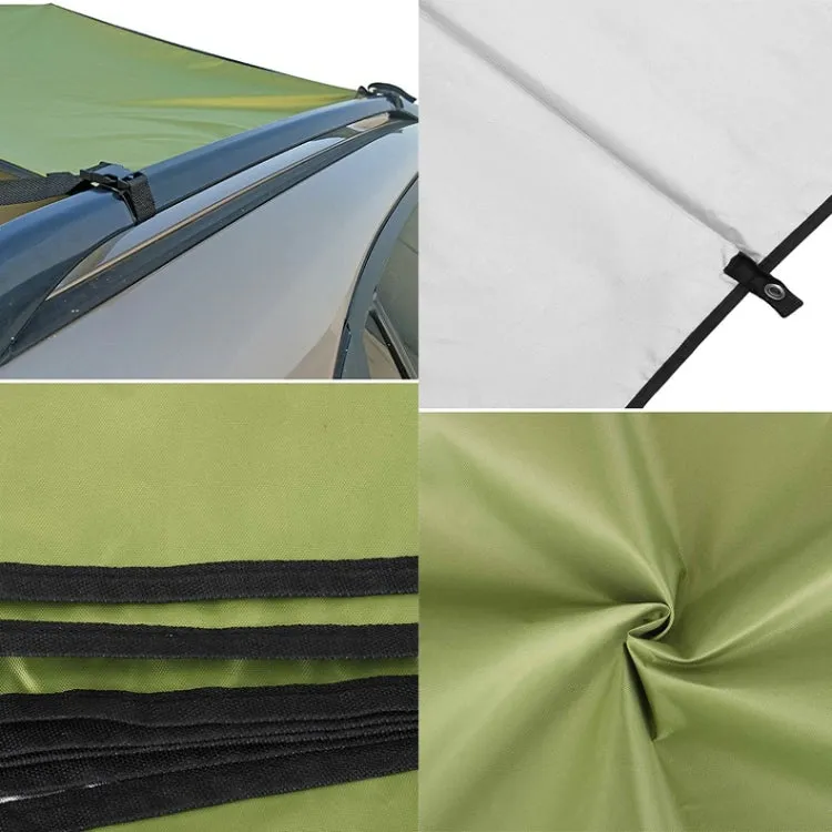 Outdoor Picnic Camping Tent On The Side Of The Car Rain-proof Sunshade Canopy 200x440cm(Black)