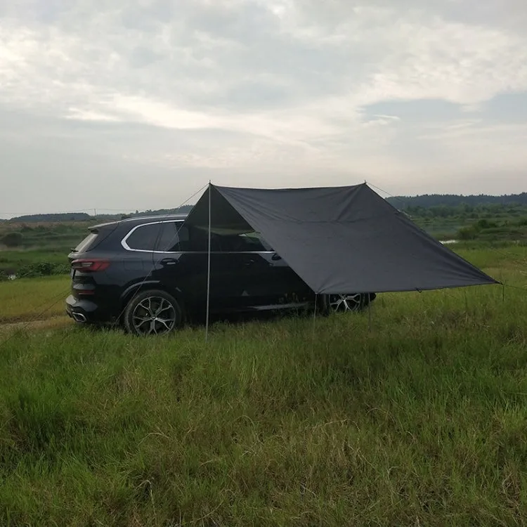 Outdoor Picnic Camping Tent On The Side Of The Car Rain-proof Sunshade Canopy 200x440cm(Black)