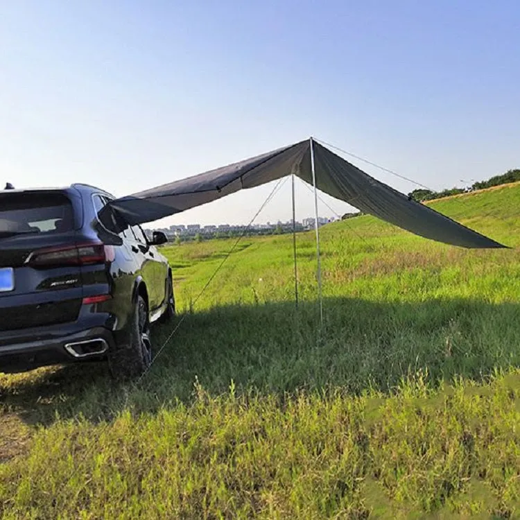 Outdoor Picnic Camping Tent On The Side Of The Car Rain-proof Sunshade Canopy 200x440cm(Dark Gray)