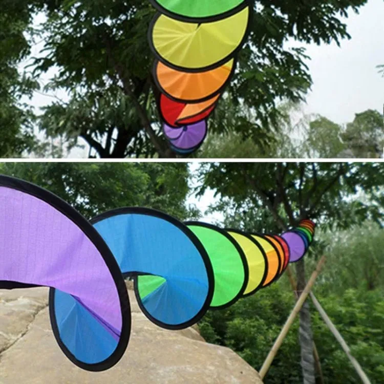 Outdoor Spiral Rainbow Strip Tent Ornament