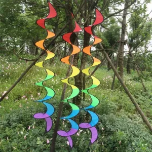 Outdoor Spiral Rainbow Strip Tent Ornament