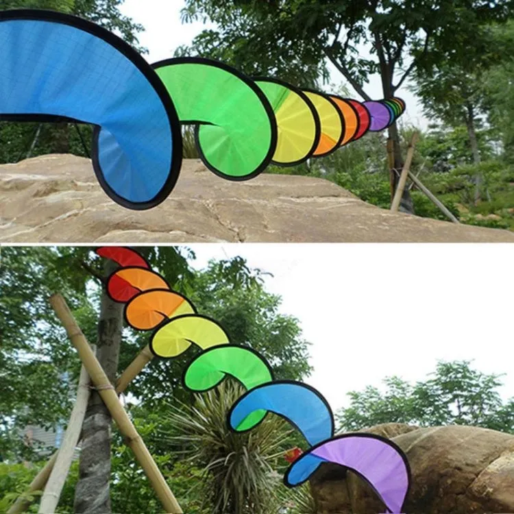 Outdoor Spiral Rainbow Strip Tent Ornament