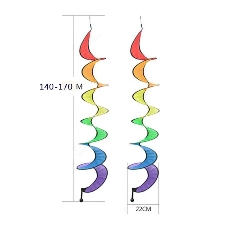 Outdoor Spiral Rainbow Strip Tent Ornament