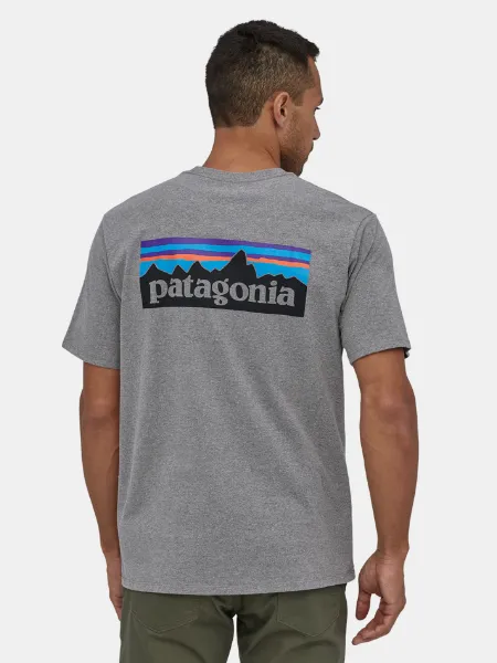 PATAGONIA MEN'S P-6 LOGO RESPONSIBILI-TEE