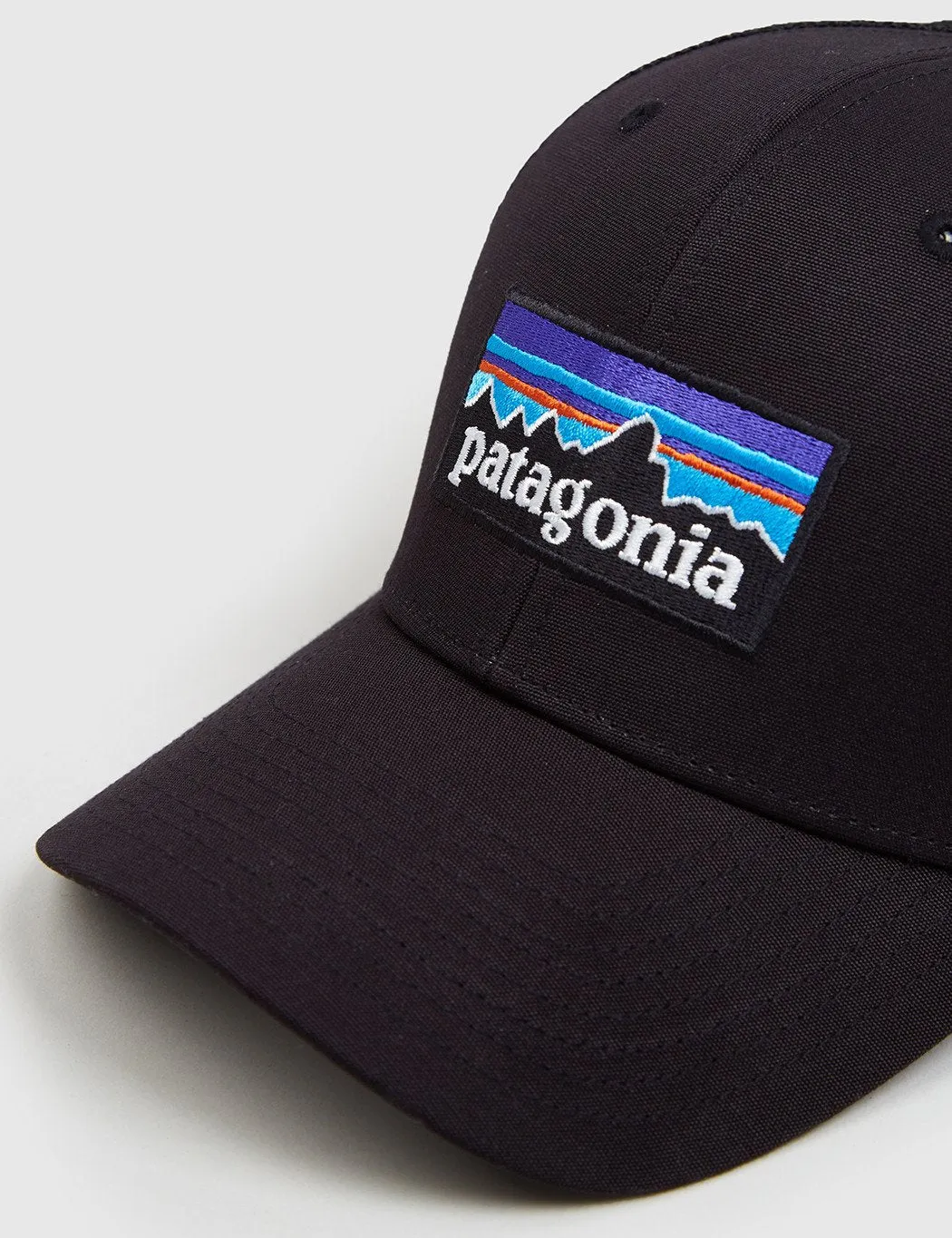 Patagonia P-6 Logo Trucker Hat - Black