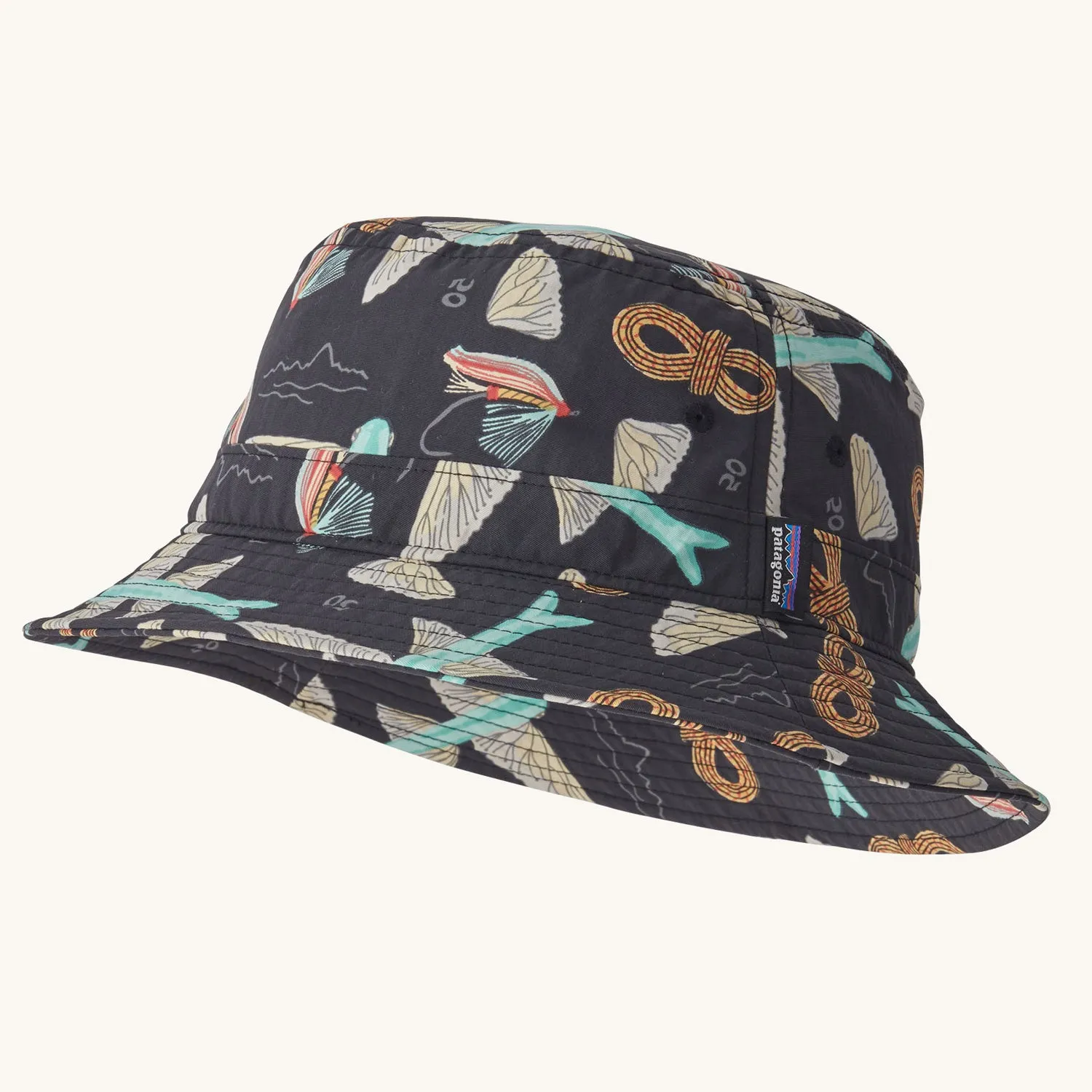 Patagonia Wavefarer Bucket Hat - Fly 50: Ink Black