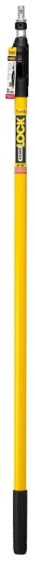 Purdy POWER LOCK 140855648 Extension Pole, 1-5/16 in Dia, 4 to 8 ft L, Aluminum/Fiberglass, Rubber Handle :EA: QUANTITY: 1