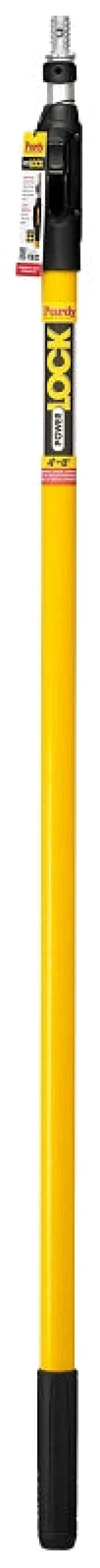 Purdy POWER LOCK 140855648 Extension Pole, 1-5/16 in Dia, 4 to 8 ft L, Aluminum/Fiberglass, Rubber Handle :EA: QUANTITY: 1