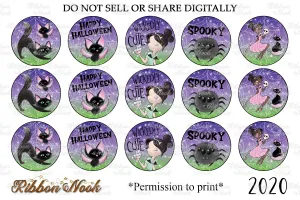 Purple Haze Halloween Bottle Cap Images