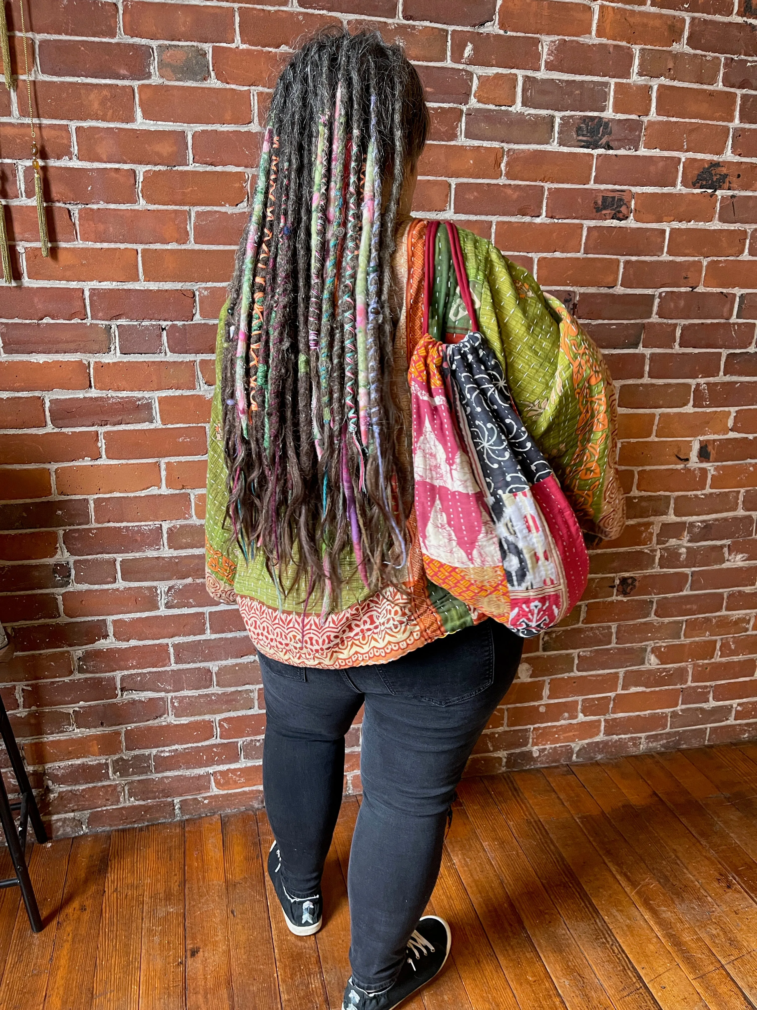 Quinn Patchwork Kantha Backpack