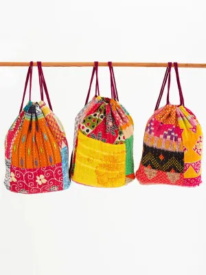 Quinn Patchwork Kantha Backpack