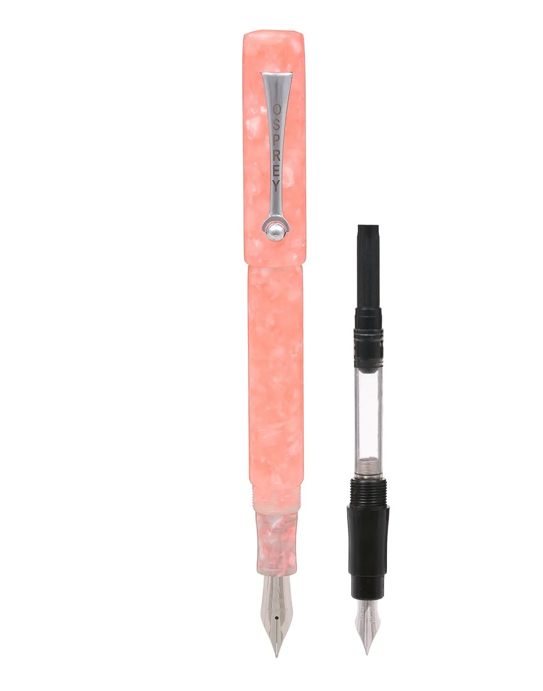 Rose Quartz Milano Fountain Pen with Standard and Flex Nib Options