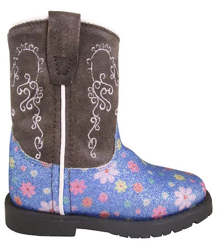 Smoky Mountain Boots Blue Flower Autry Boots for Toddlers