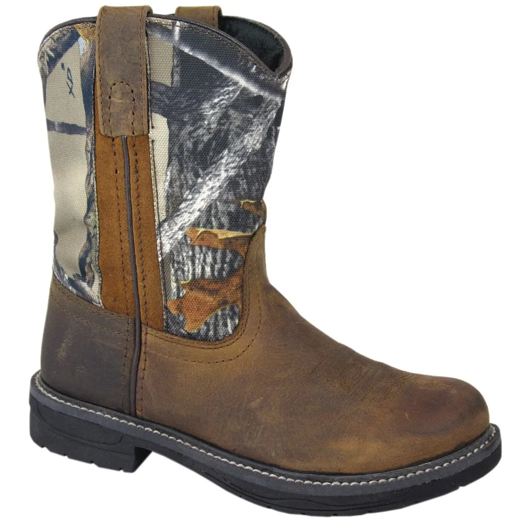 Smoky Mountain Youth Brown/True Timber Camo Wellington