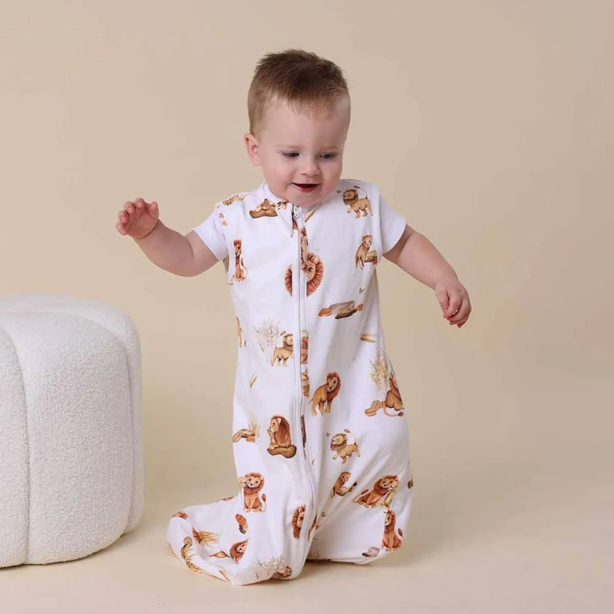 Snuggle Hunny Organic Jersey Sleeping Bag 1.0 TOG - Lion